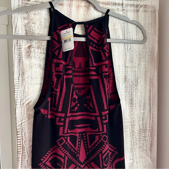 Free People Black and Red Midi Dress - Picture 9 of 14
